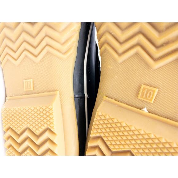 BEARPAW Denali Suede Shearling Cuff Accent Winter Duck Boots Black 10 Women's - Picture 12 of 14